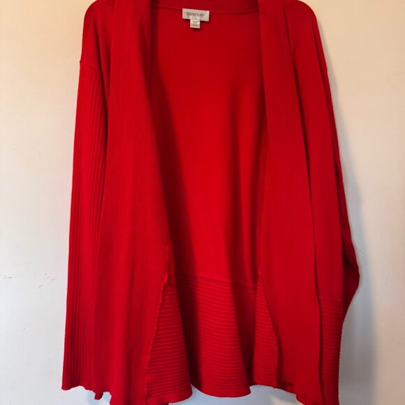 Avenue Plus Size Cardigan Sweater Red 26/28 - Picture 1 of 5